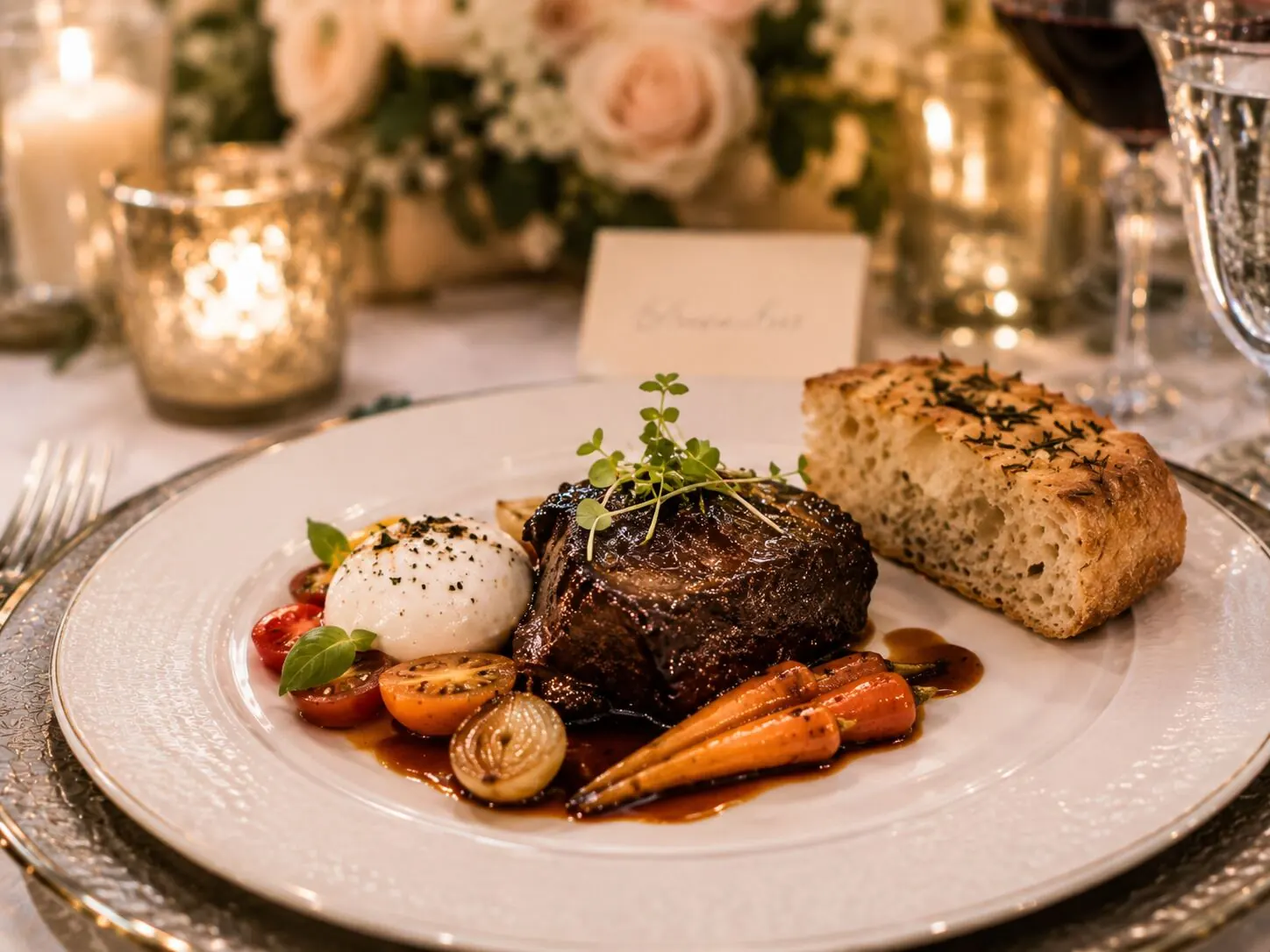 Exquisite Plated Wedding Dinner